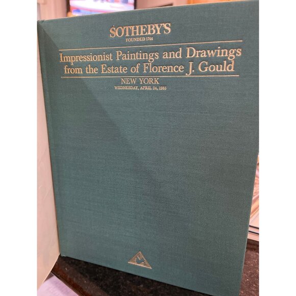 Sotheby's Catalogue Impressionist Paintings Estate of Florence J. Gould 1985 - Picture 2 of 5